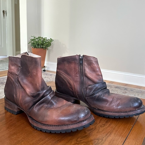 Freebird Beck slouch leather moto boots size 11 with tread